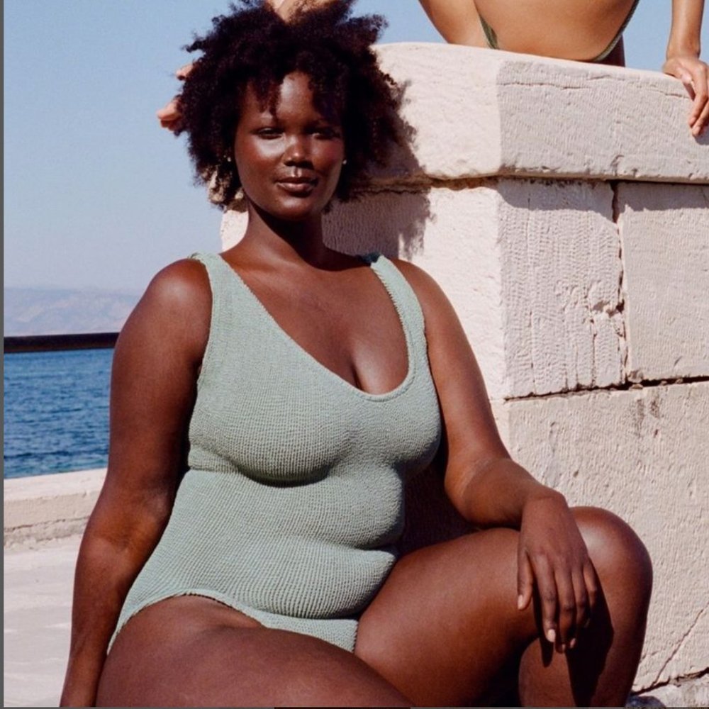 You Swim Eva One-Piece in Sage NWOT